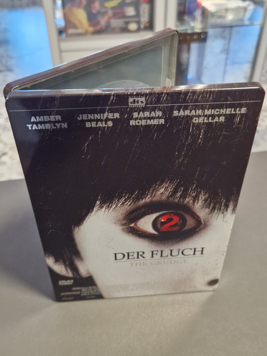 Vorderansicht des Der Fluch 2 Steelbooks mit dem ikonischen Horror-Motiv.