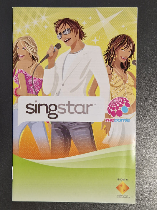 SingStar: The Dome Booklet Sony PlayStation 2 Anleitung