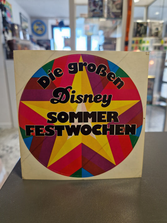 Vintage Disney Aufkleber Sommer Festwochen – Bunter Stern 90er Jahre