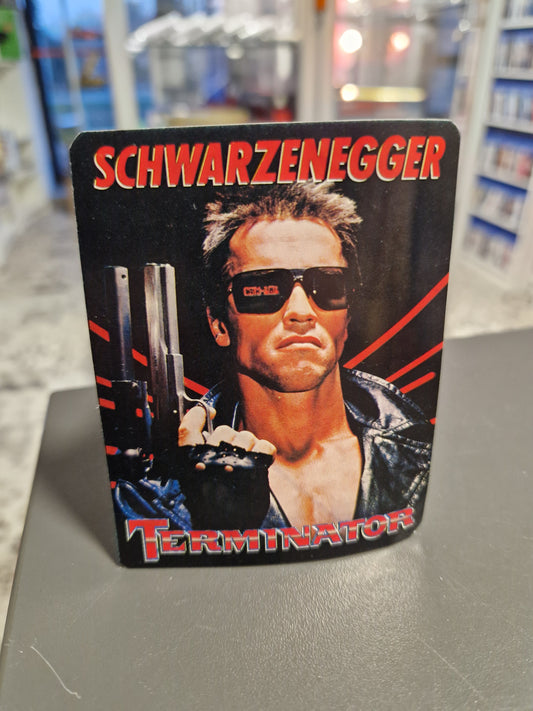 Vintage 80er Jahre Automaten-Sticker mit Arnold Schwarzenegger als Terminator