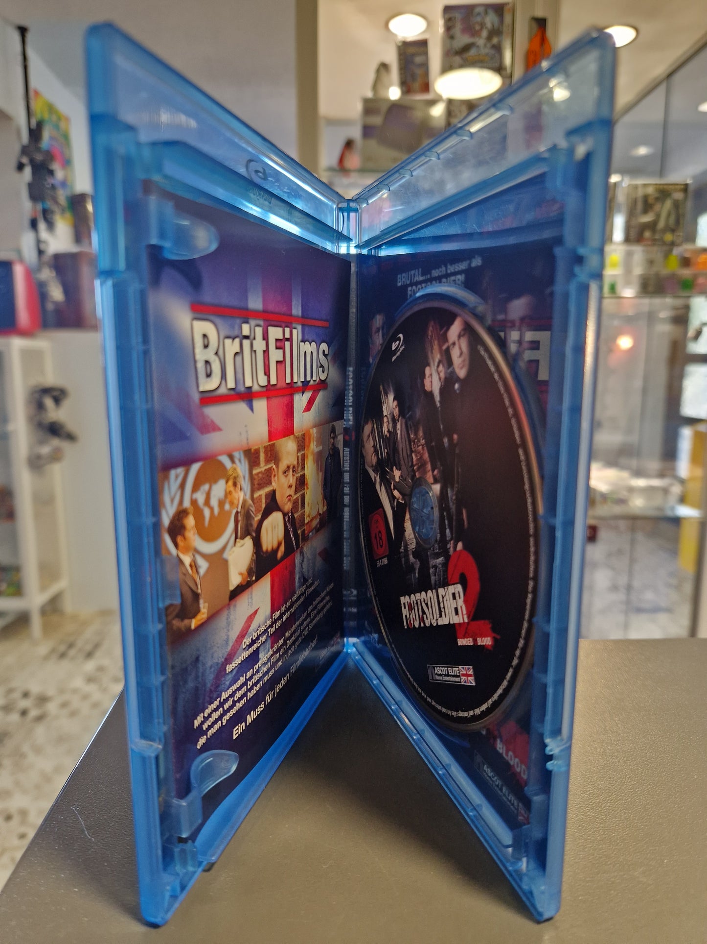 Geprüfte kratzerfreie Blu-ray Disc von Footsoldier 2 im Top-Zustand.