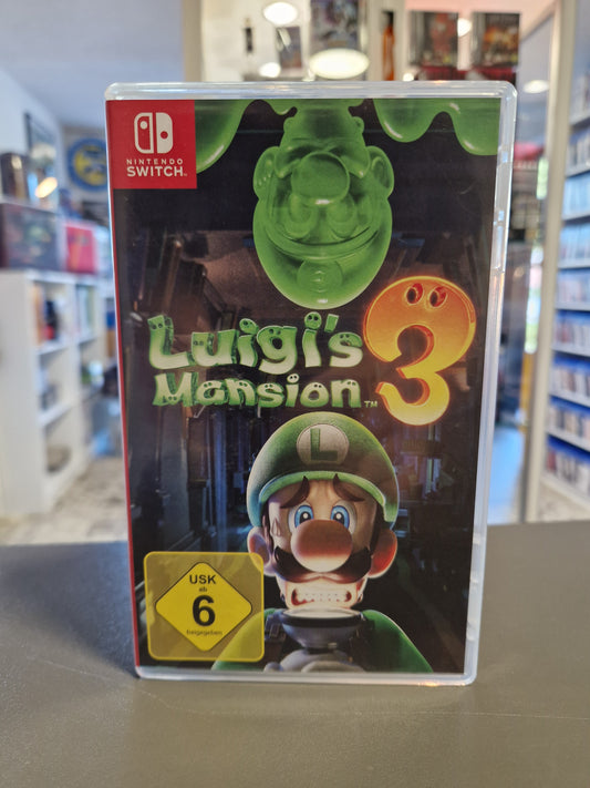 Vorderseite der Nintendo Switch Hülle von Luigi's Mansion 3.