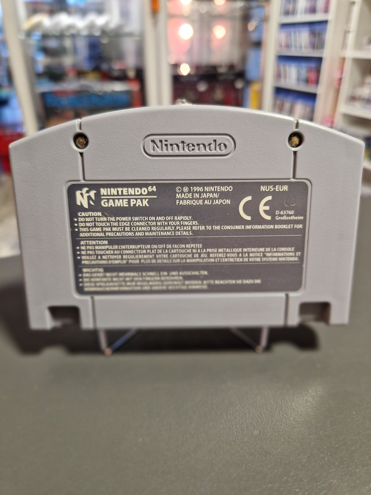 Rückseite des N64 Moduls Wave Race 64