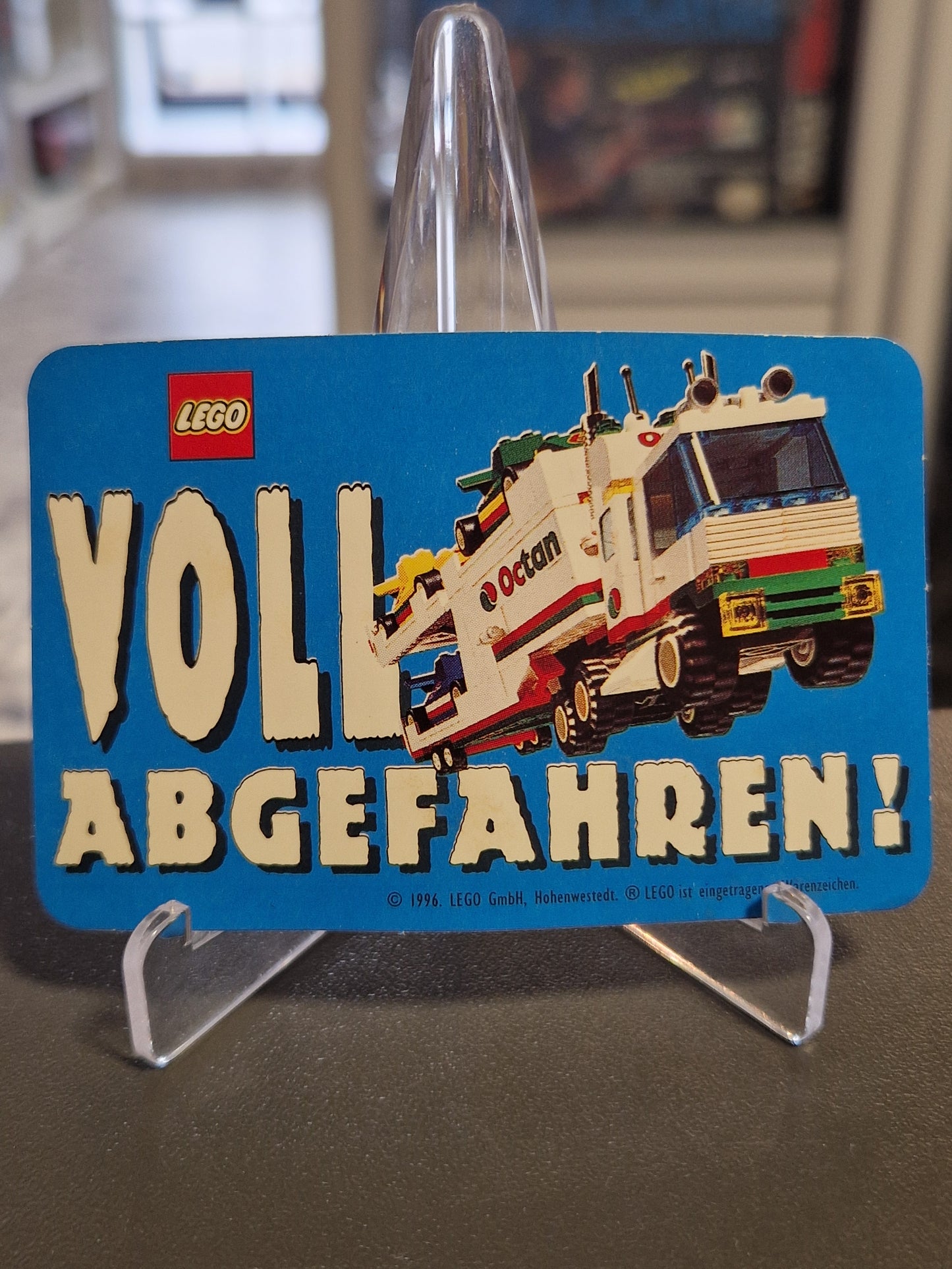 Originaler Vintage LEGO Sticker von 1996 Voll Abgefahren mit Octan Truck Motiv von Memory Lane Rhauderfehn