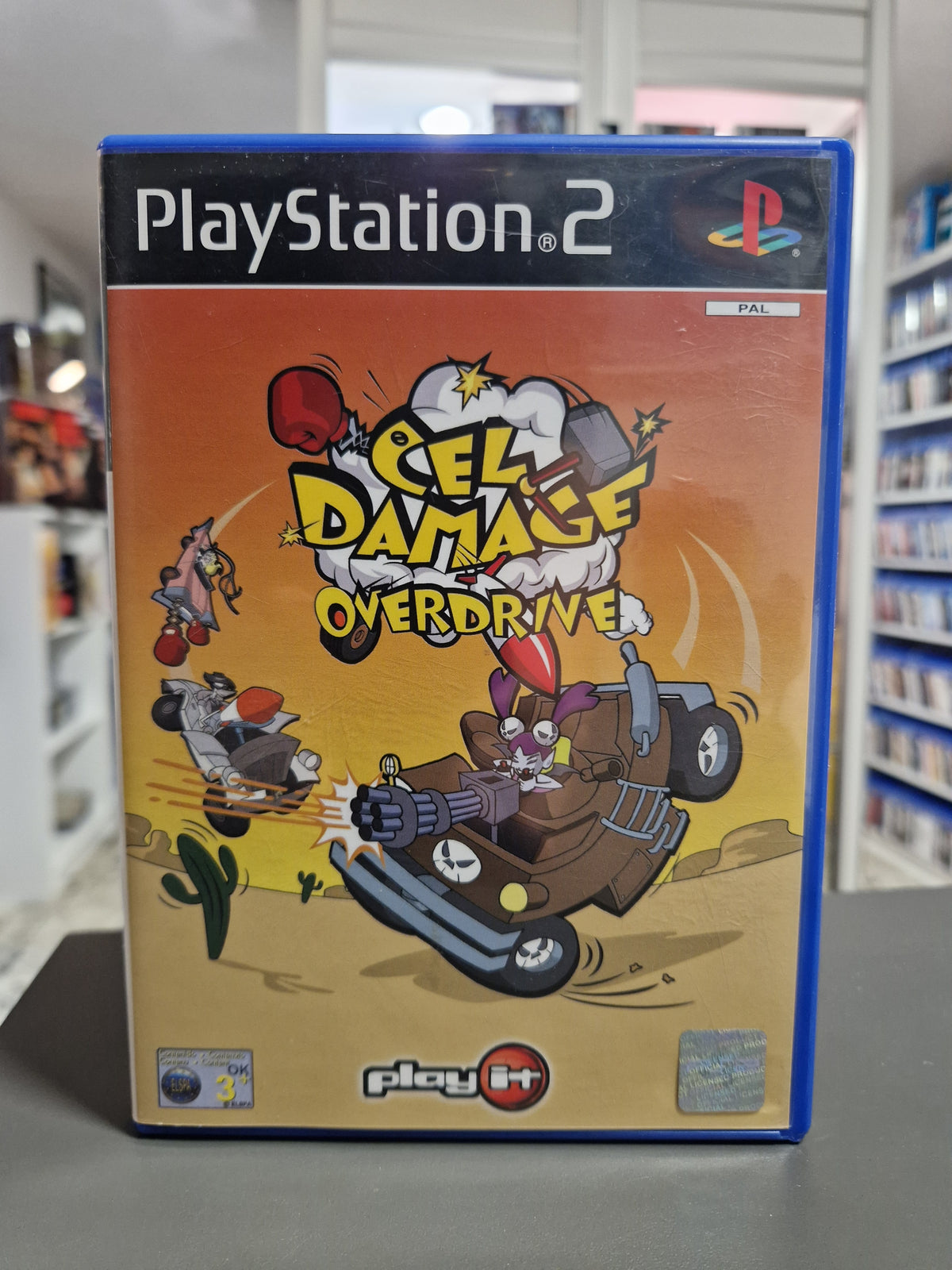 Vorderseite der PS2 Hülle von Cel Damage Overdrive.