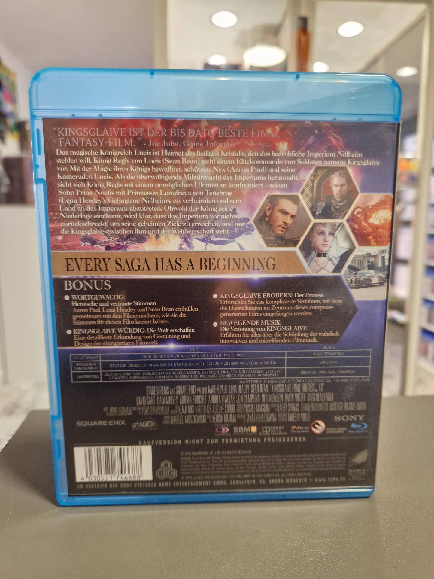 Kingsglaive: Final Fantasy XV Blu-ray | Top Zustand | Kratzerfrei | Sci-Fi Fantasy | Memory Lane