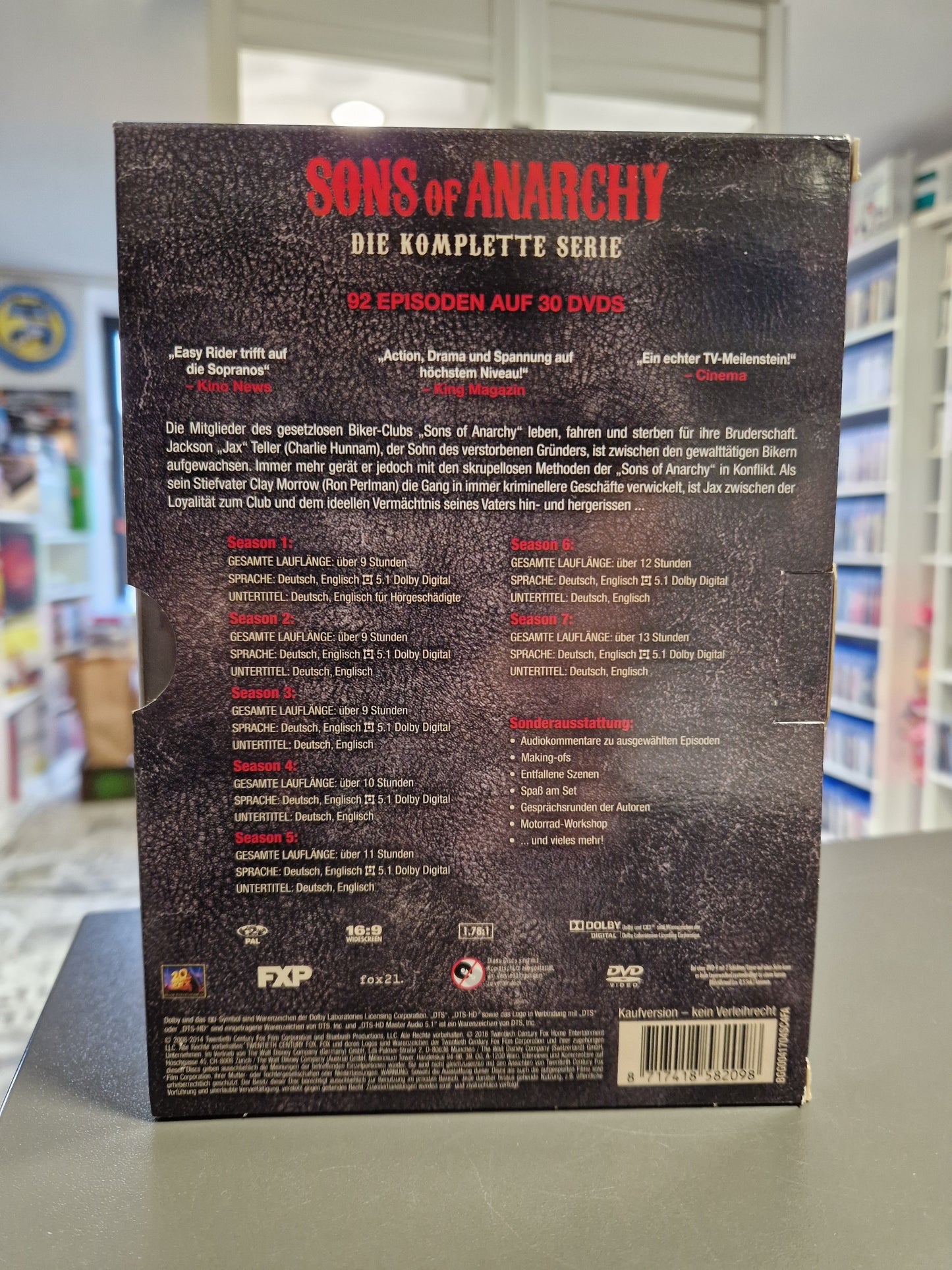 Sons of Anarchy - Die komplette Serie (Staffel 1-7) | DVD Box-Set | SAMCRO Saga