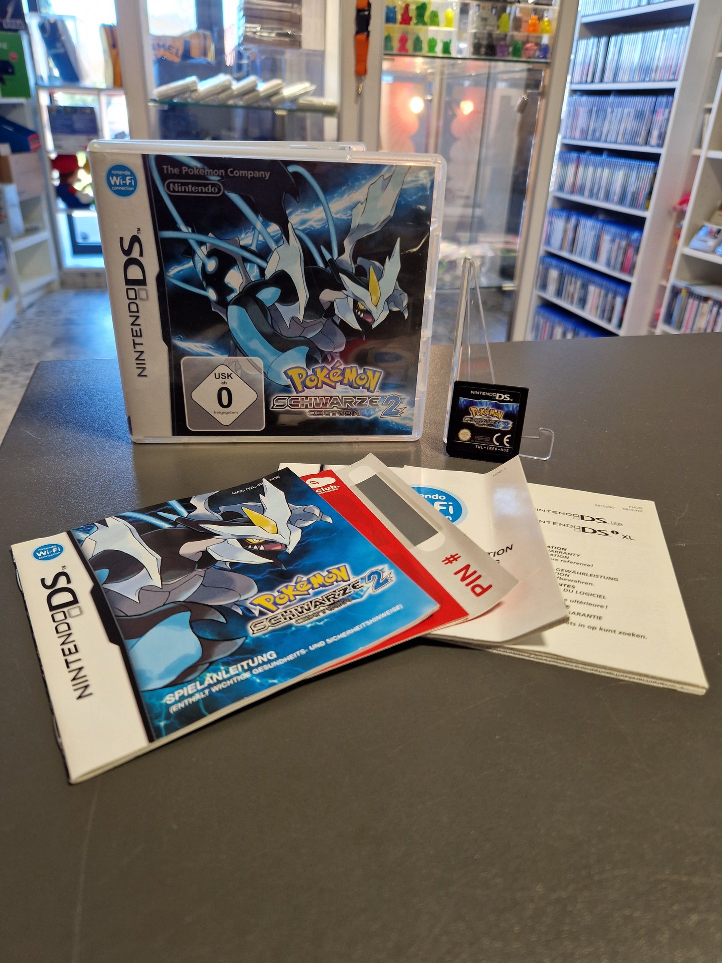 Pokémon Schwarze Edition 2 Nintendo DS Spiel komplett mit Hülle Anleitung Inlays Memory Lane Games Rhauderfehn