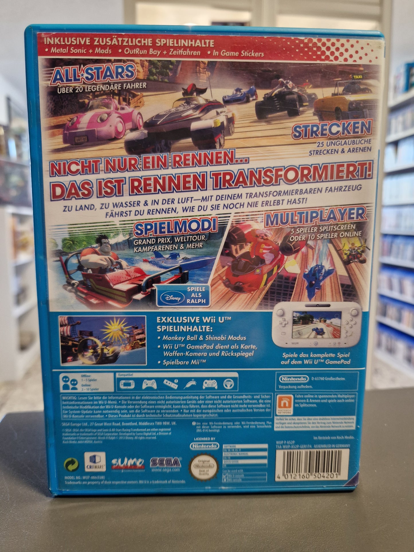 Sonic & All-Stars Racing Transformed Special Edition Nintendo Wii U | CIB