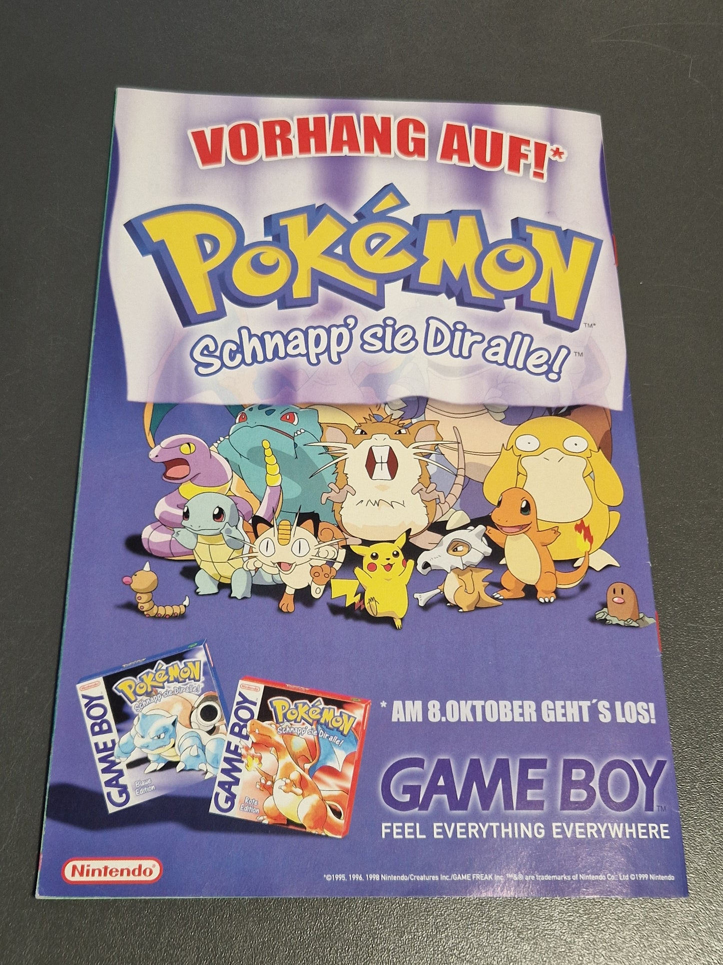 Rückseite Club Nintendo Special Pokémon Heft 2 Zustand sauber und ohne Risse