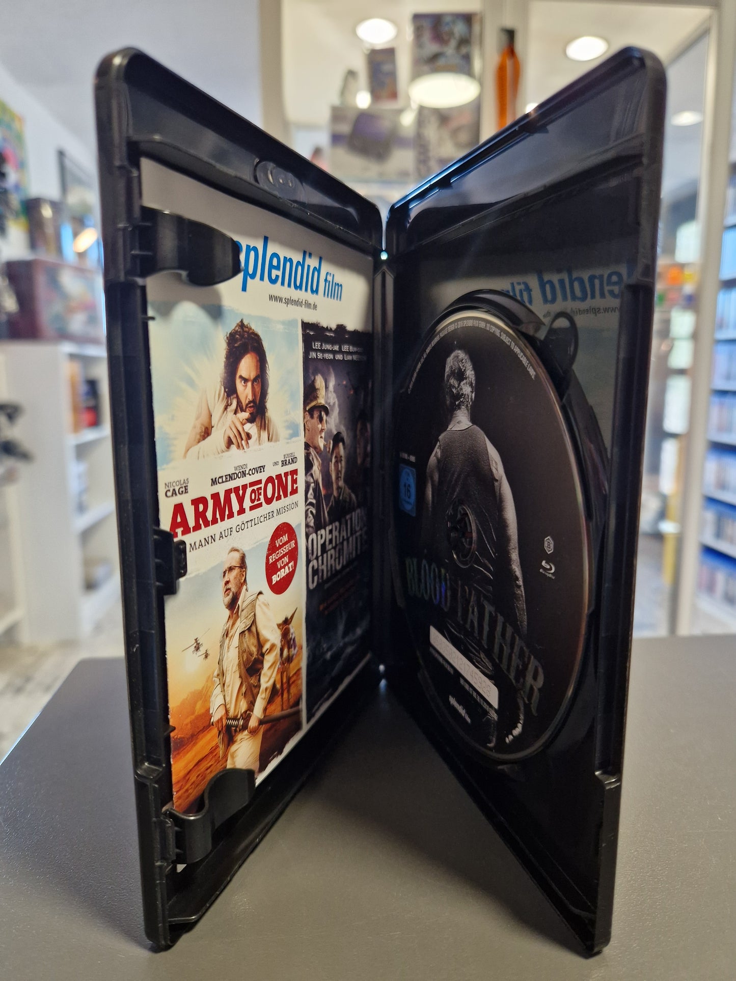 Kratzerfreie Disc des Films Blood Father im Top-Zustand.