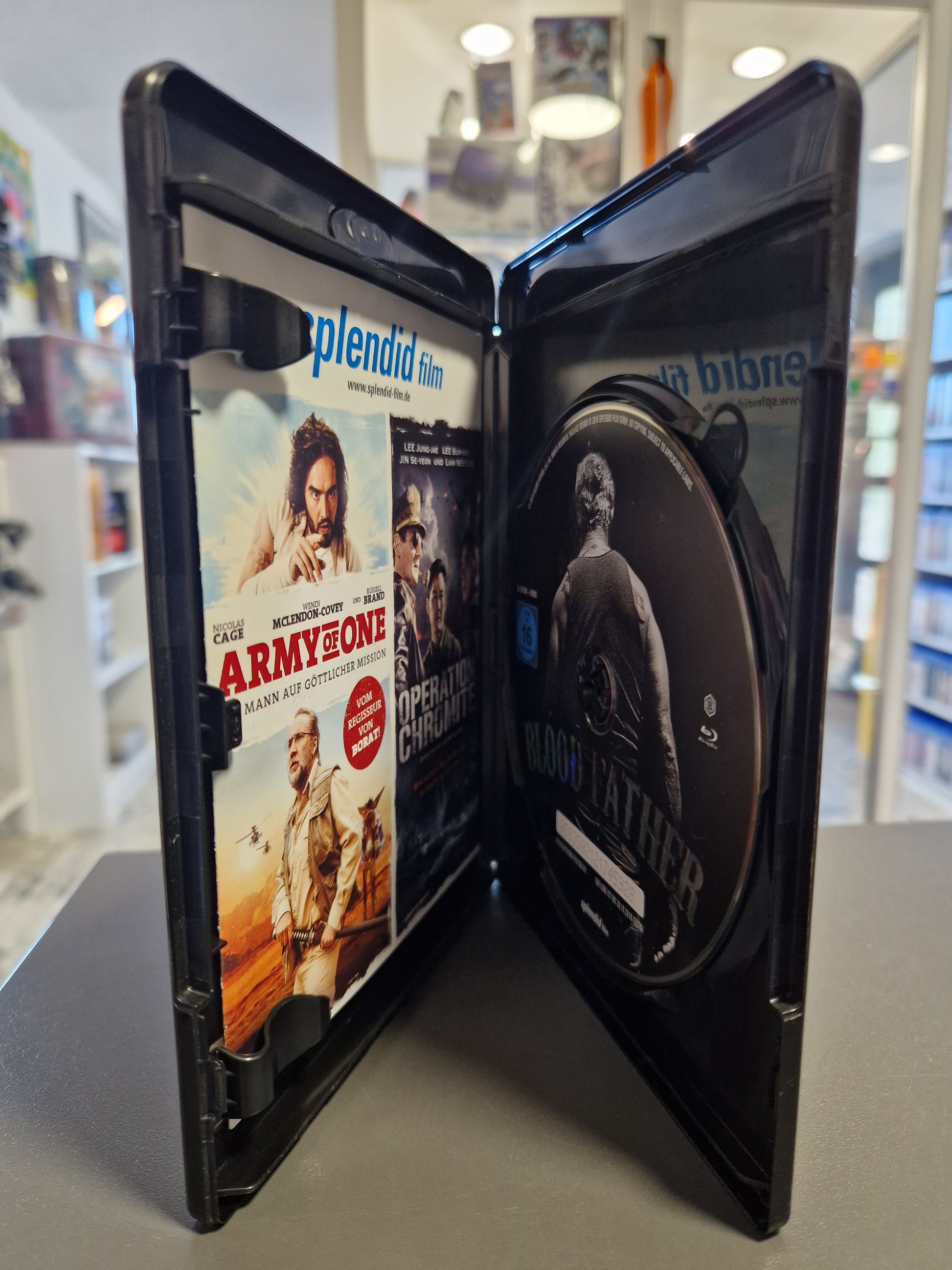 Kratzerfreie Disc des Films Blood Father im Top-Zustand.
