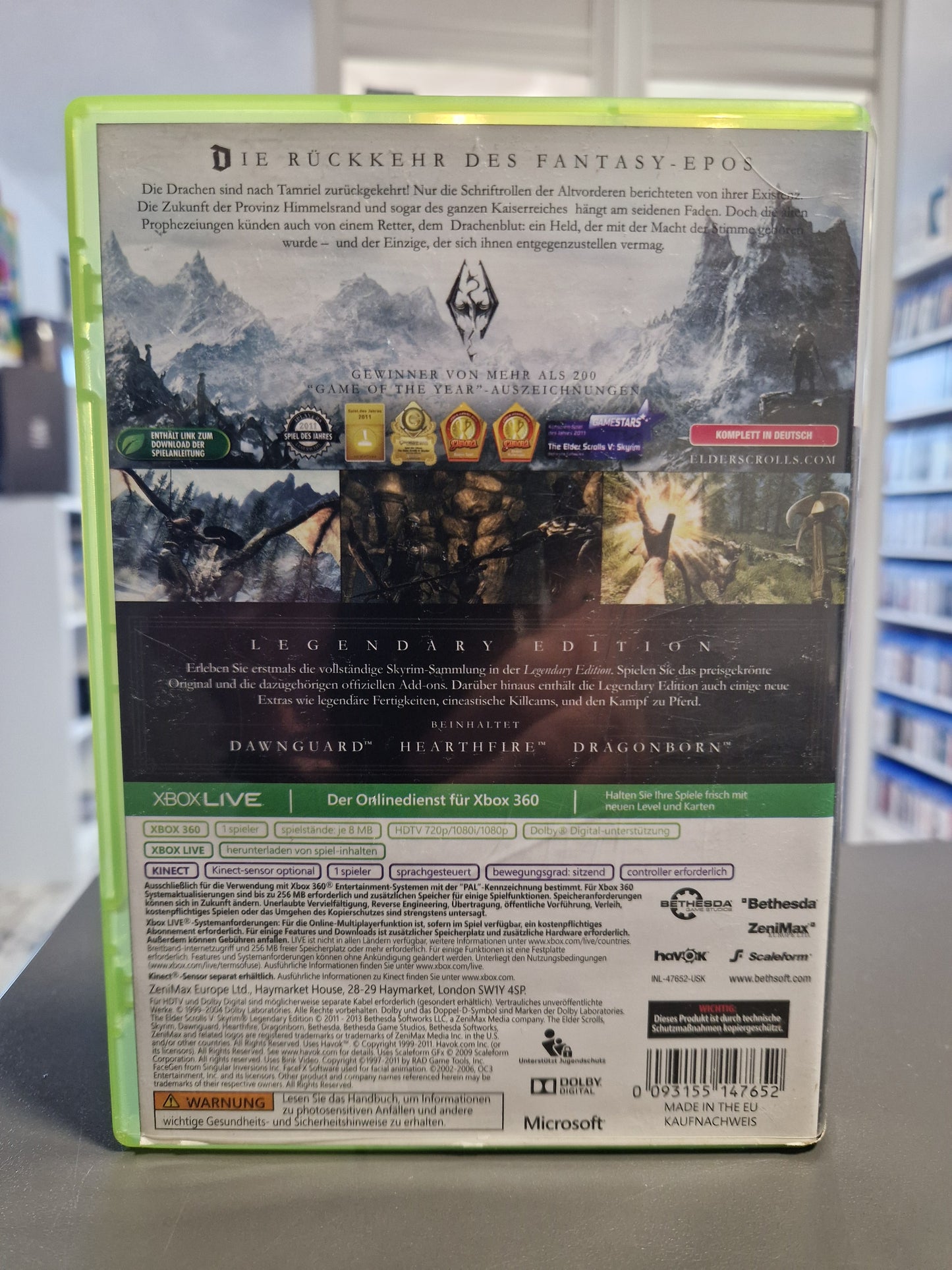 The Elder Scrolls V - Skyrim Legendary Edition Microsoft Xbox 360