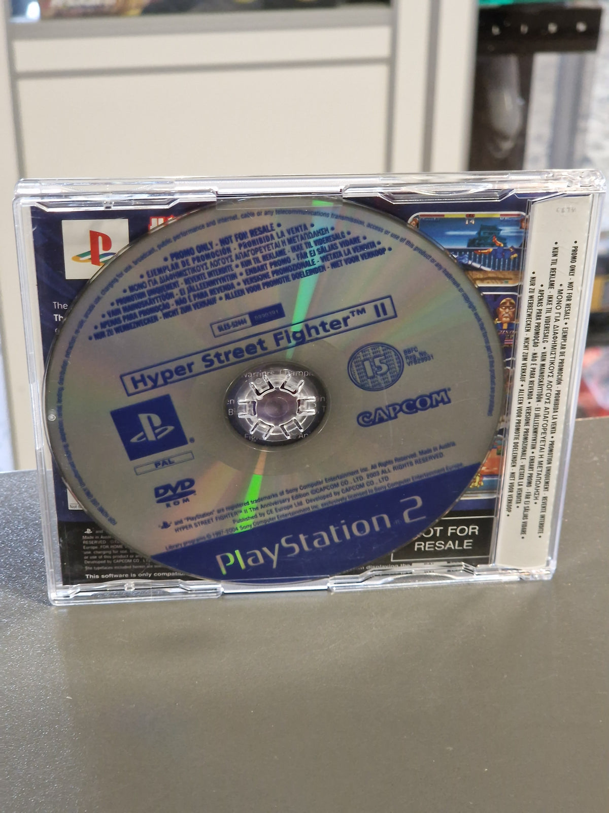 Offizielle PS2 Promo Disc Not For Resale von Hyper Street Fighter II Anniversary Edition.