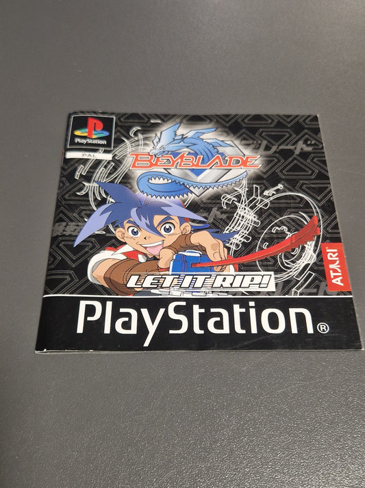 Beyblade Let it Rip Playstation 1 PS1 Anleitung