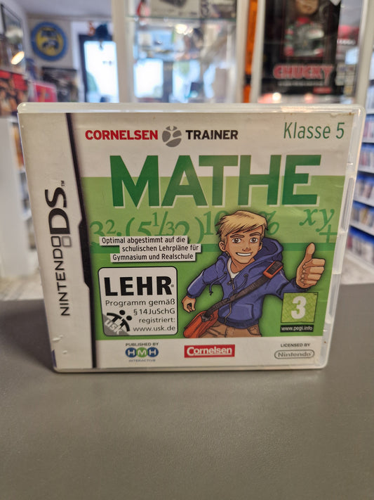 Vorderseite der Nintendo DS Hülle von Cornelsen Trainer Mathe Klasse 5.