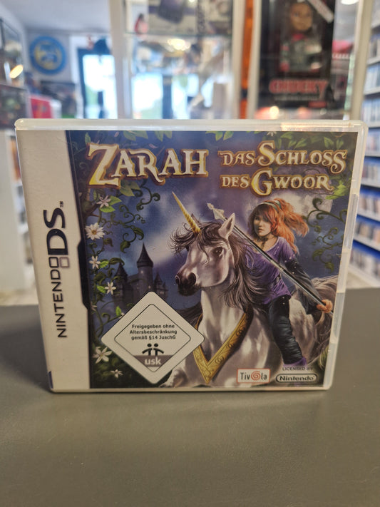 Vorderseite der Hülle von Zarah Das Schloss des Gwoor für Nintendo DS.