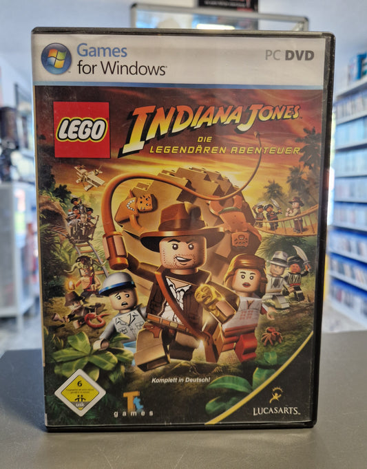 Vorderseite der PC Hülle von LEGO Indiana Jones Die legendären Abenteuer.
