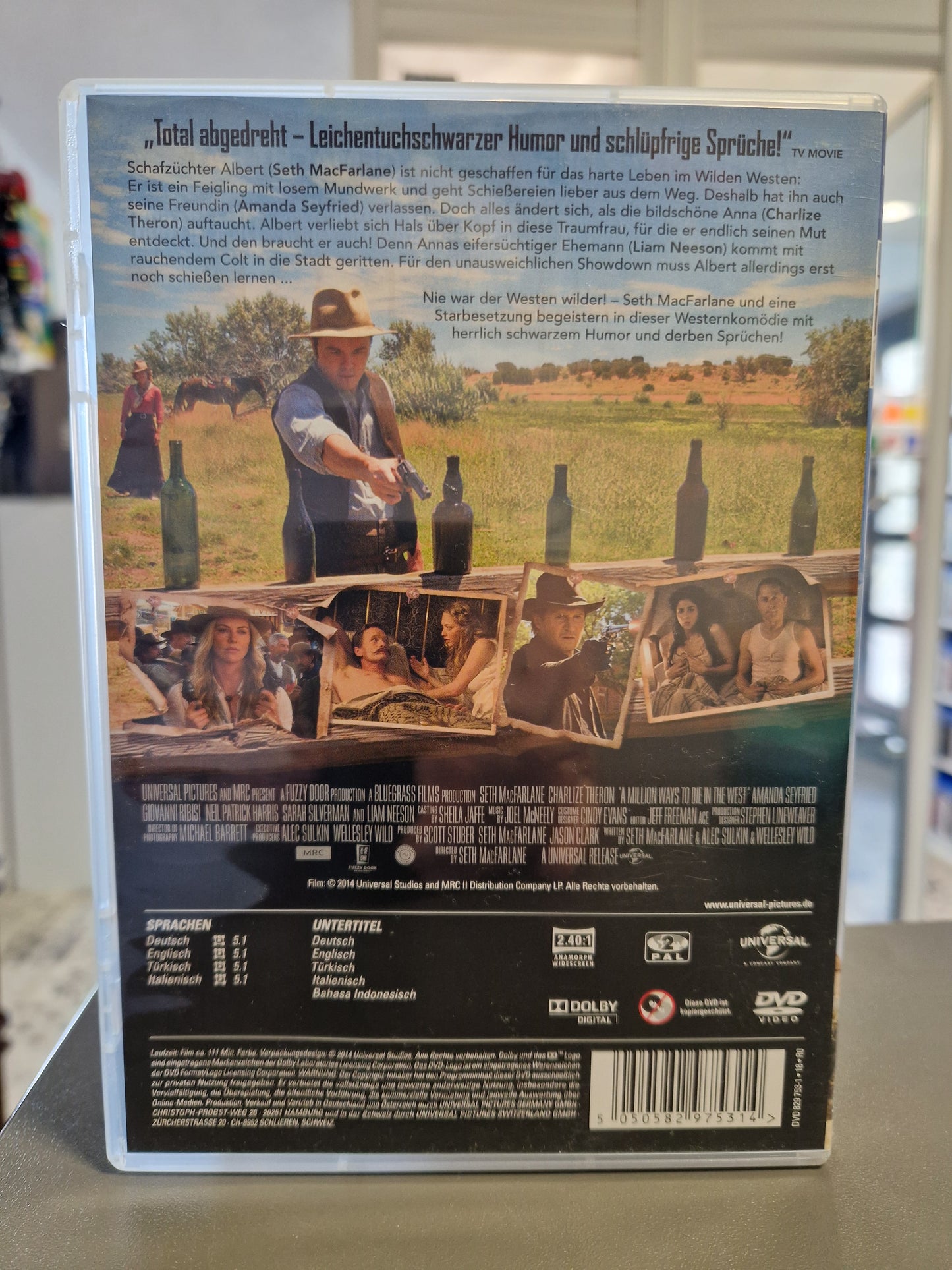 A Million Ways to Die in the West | Film DVD | Charlize Theron Liam Neeson | Disc wie NEU | Top-Zustand!