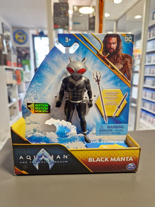 Actionfigur mit Zubehör ca. 10cm – beweglich – bekannt aus Comics Black Manta Limited Edition Orm – Spielzeug ab 3 Jahren