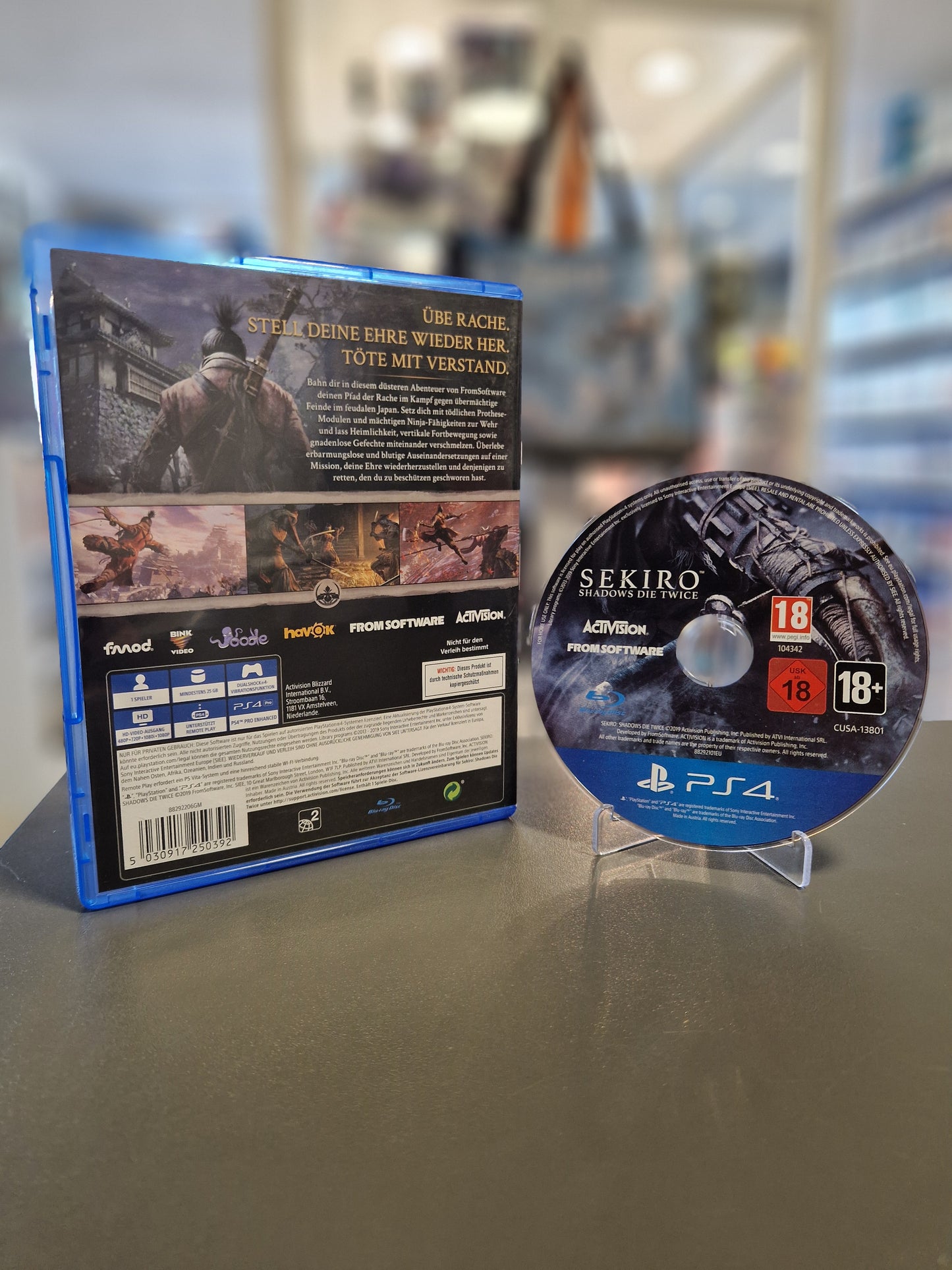 Sekiro: Shadows Die Twice Playstation 4 PS4 | Action-Adventure (Gebraucht – Sehr gut)