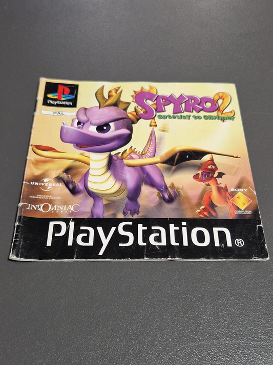 Spyro The Dragon 2 Gateway To Glimmer PS1 Anleitung