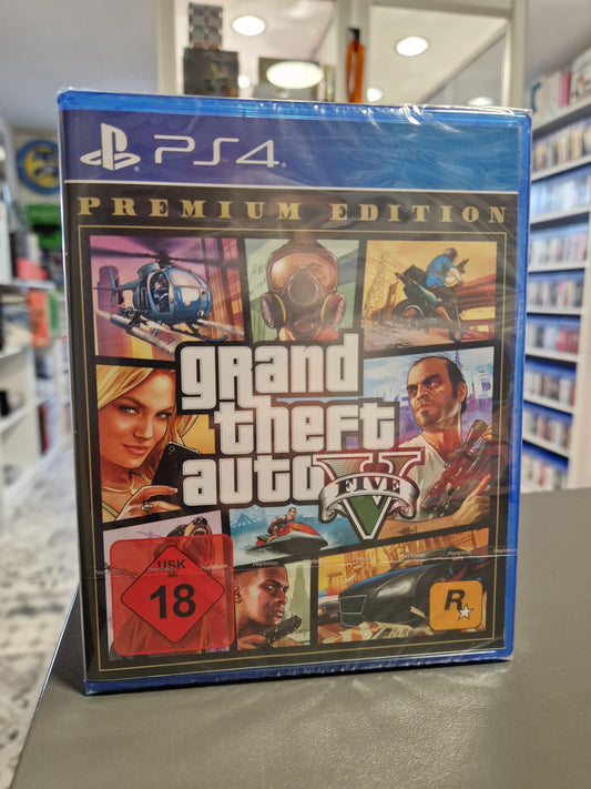 GTA 5 Grand Theft Auto V Premium Edition PS4 NEU OVP UNCUT Playstation 4