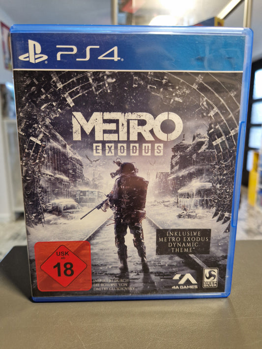 Vorderseite der PS4 Hülle von Metro Exodus von Deep Silver.
