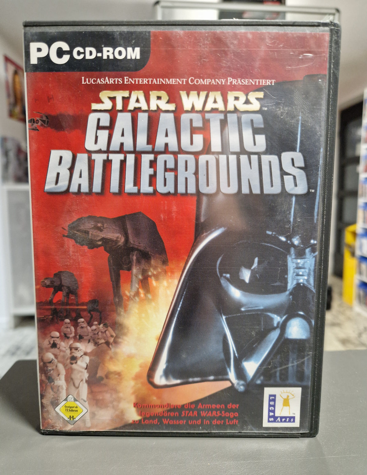 Vorderseite der PC Hülle von Star Wars Galactic Battlegrounds