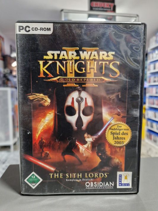 Vorderseite der PC Hülle von Star Wars Knights of the Old Republic II The Sith Lords.