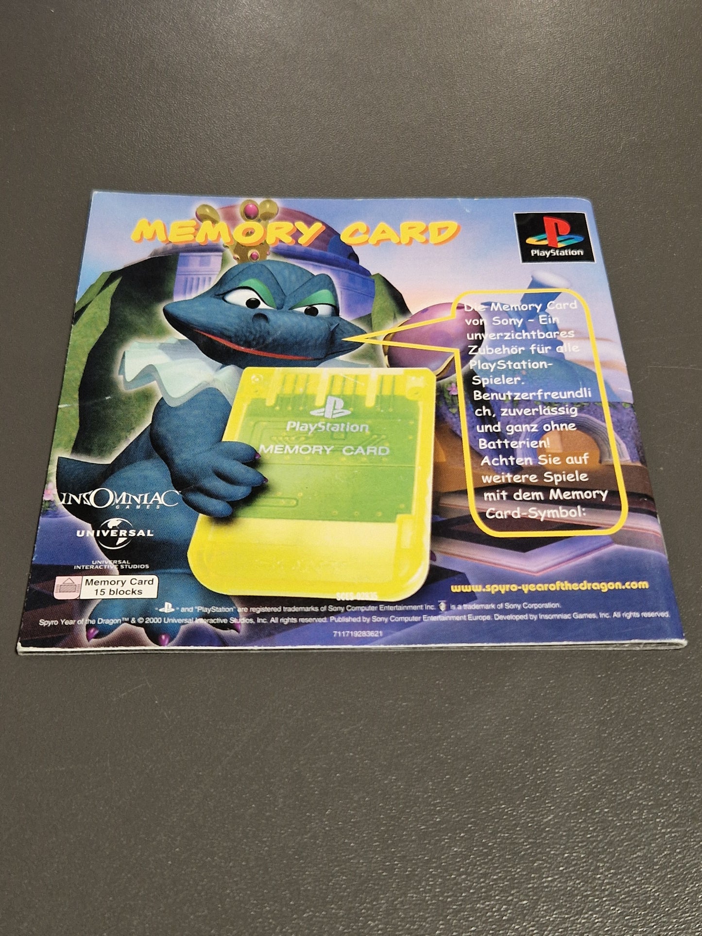 Spyro The Dragon 3-Year of The Dragon PS1 Anleitung