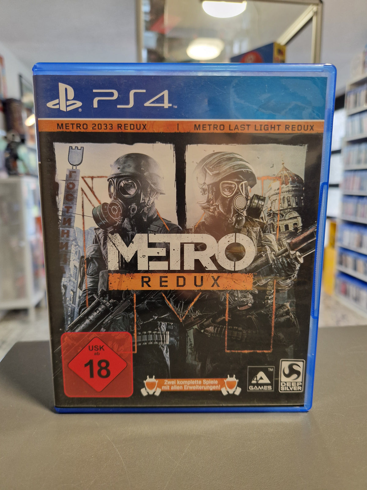 Vorderseite der PS4 Hülle von Metro Redux von Deep Silver