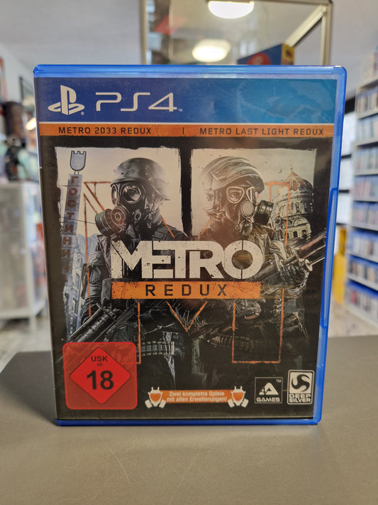 Vorderseite der PS4 Hülle von Metro Redux von Deep Silver
