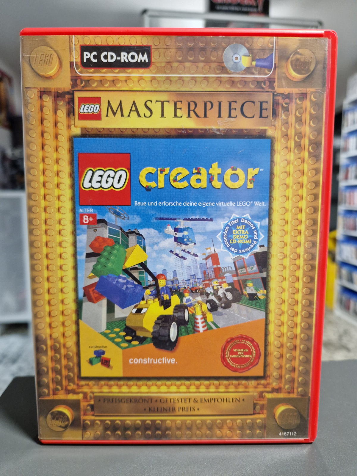 Vorderseite der roten PC Hülle von LEGO Creator Masterpiece Edition