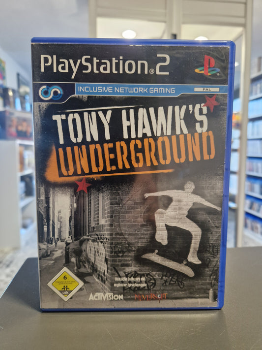 Original-Cover von Tony Hawk's Underground für die PlayStation 2 (PS2) im gebrauchten Zustand bei Memory Lane Rhauderfehn.