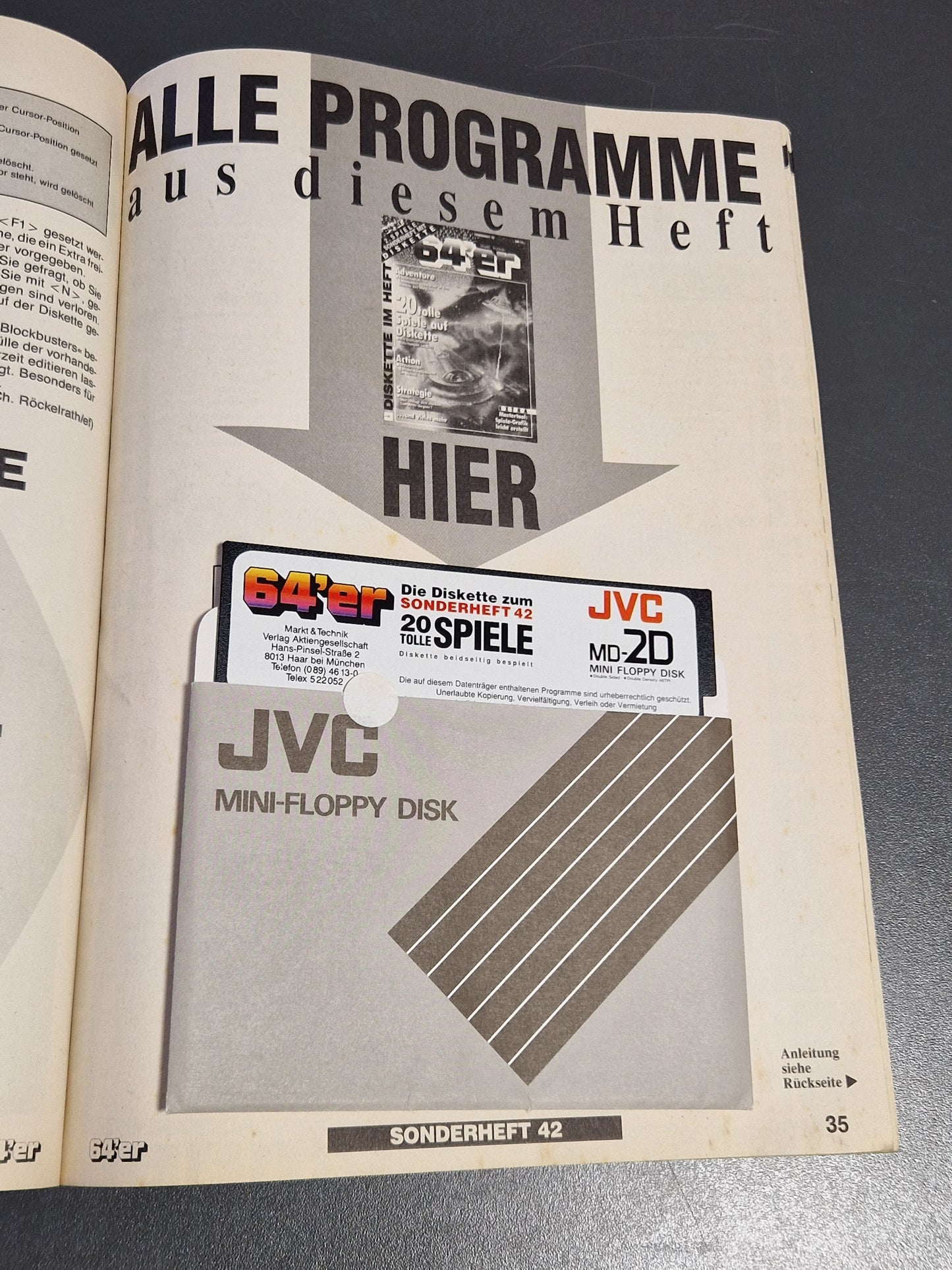 64'er Sonderheft 42: Adventure | C64 | Inkl. Original Diskette | Retro Kult | Memory Lane Games