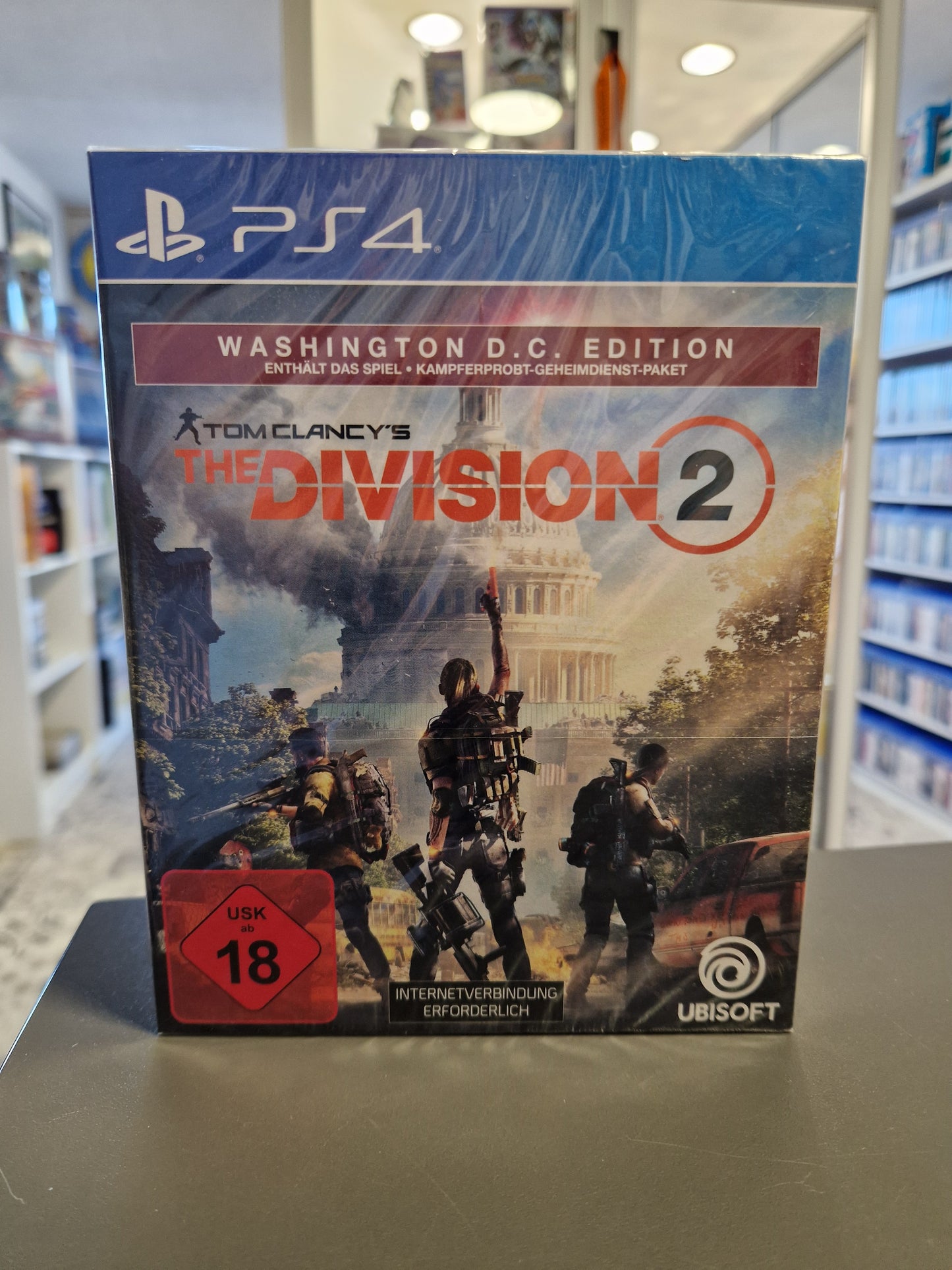 The Division 2 PS4 Spiel Hülle NEU & OVP in Originalfolie mit Washington D.C. Artwork.