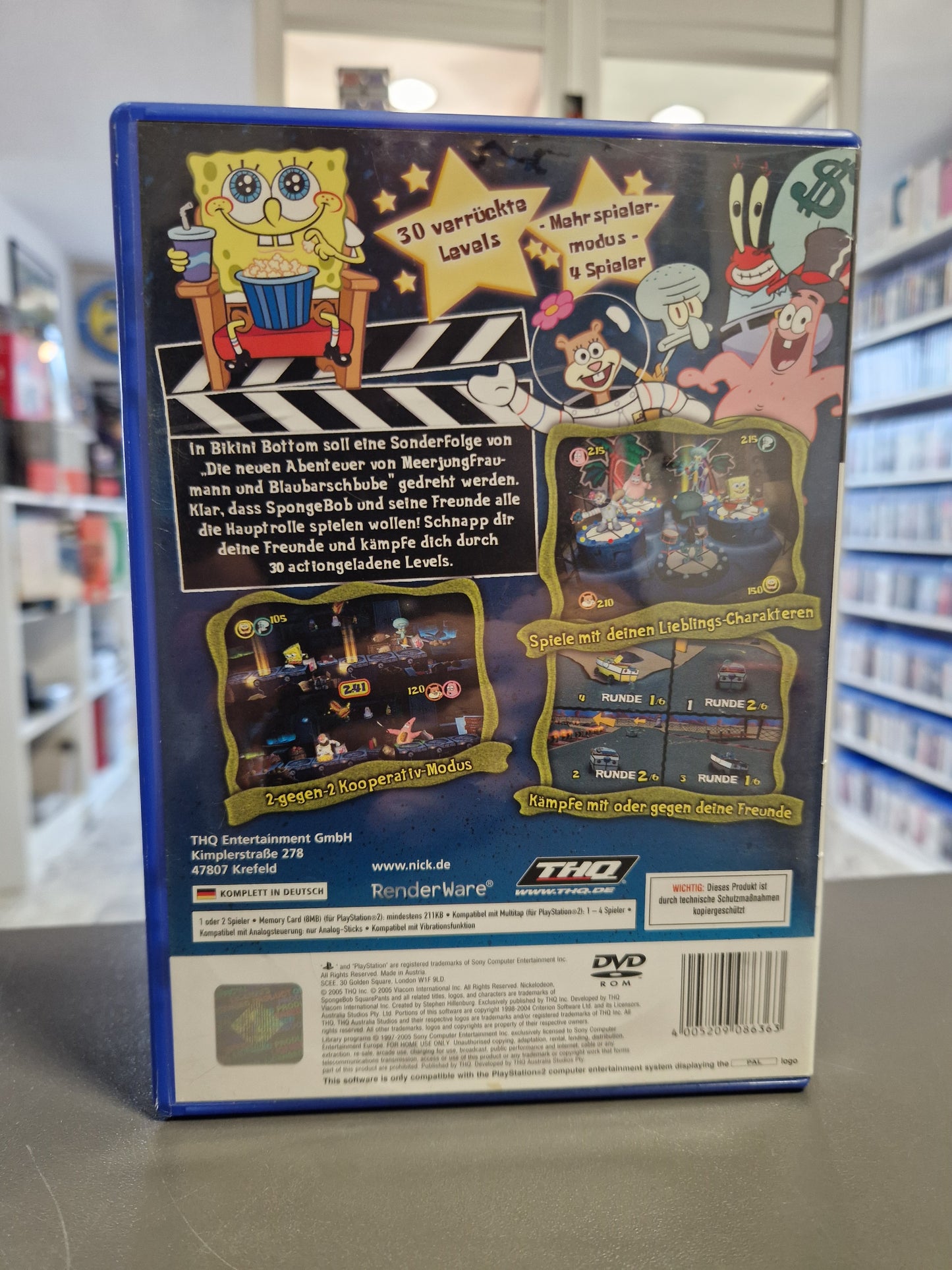 SpongeBob Schwammkopf: Film ab! (PS2) | PlayStation 2 Klassiker | Gepflegter Zustand