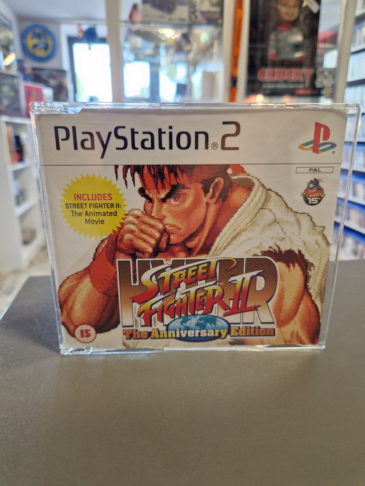 Vorderseite der PS2 Promo Press Edition von Hyper Street Fighter II Anniversary Edition.