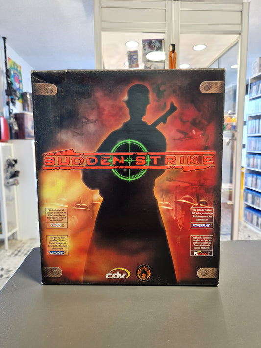 Sudden Strike PC Big Box Videospiel Originalverpackung Vorderseite  Memory Lane Games
