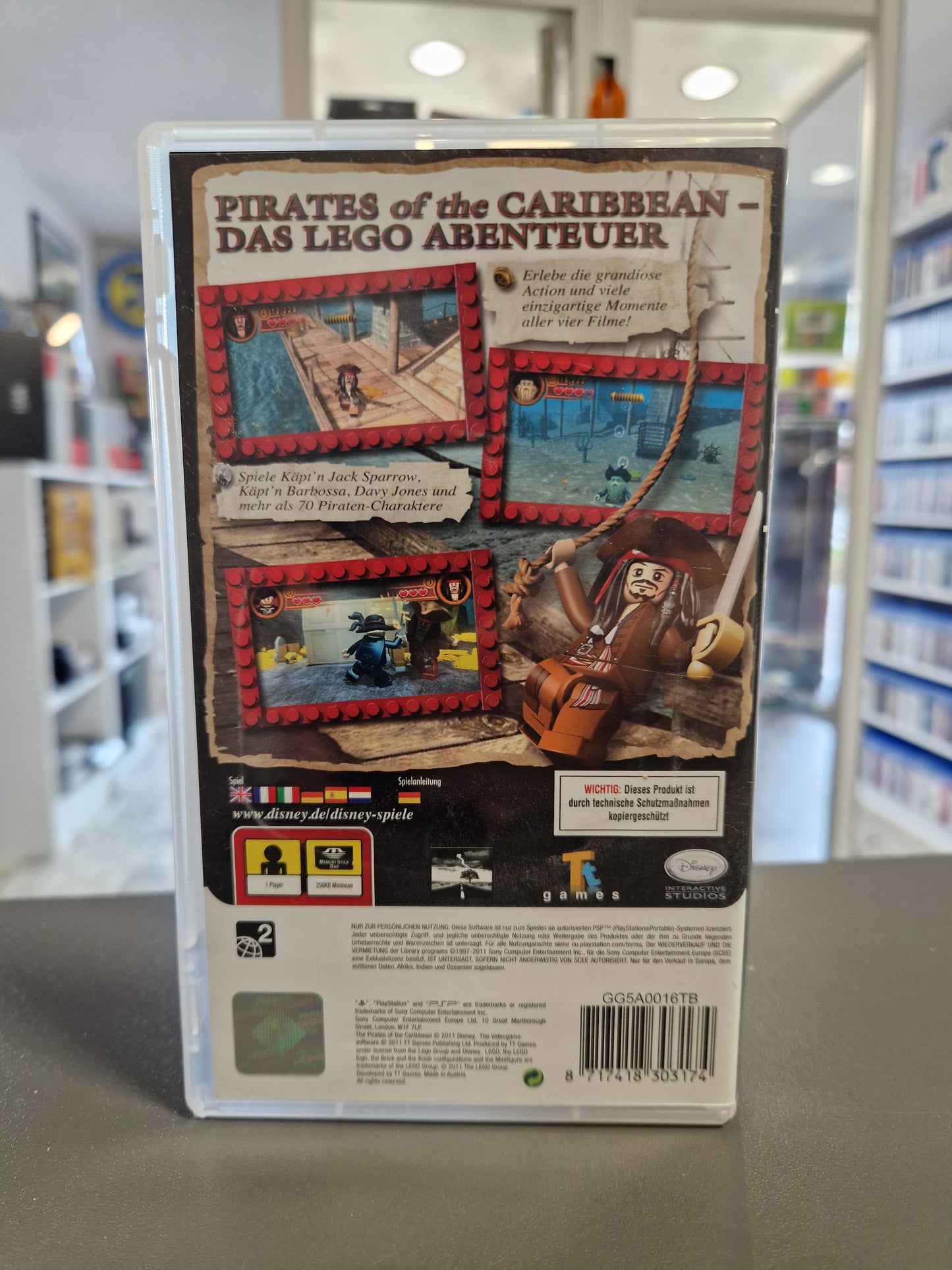 Lego Pirates of The Caribbean Das Videospiel Playstation Portable