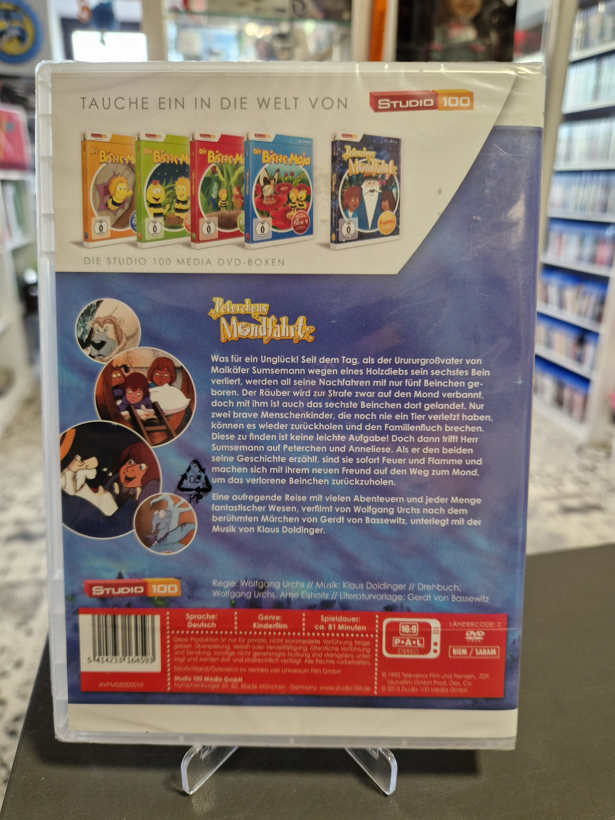 Rückseite der DVD Hülle von Peterchens Mondfahrt mit EAN 5414233164993.