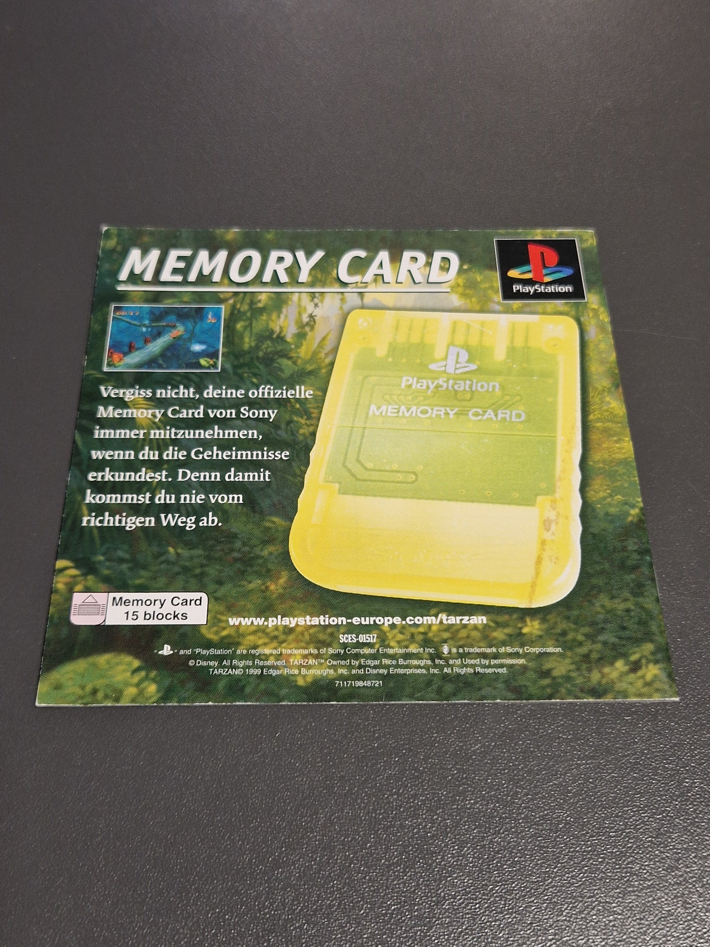 Disneys Tarzan Sony PlayStation 1 PS1 Anleitung