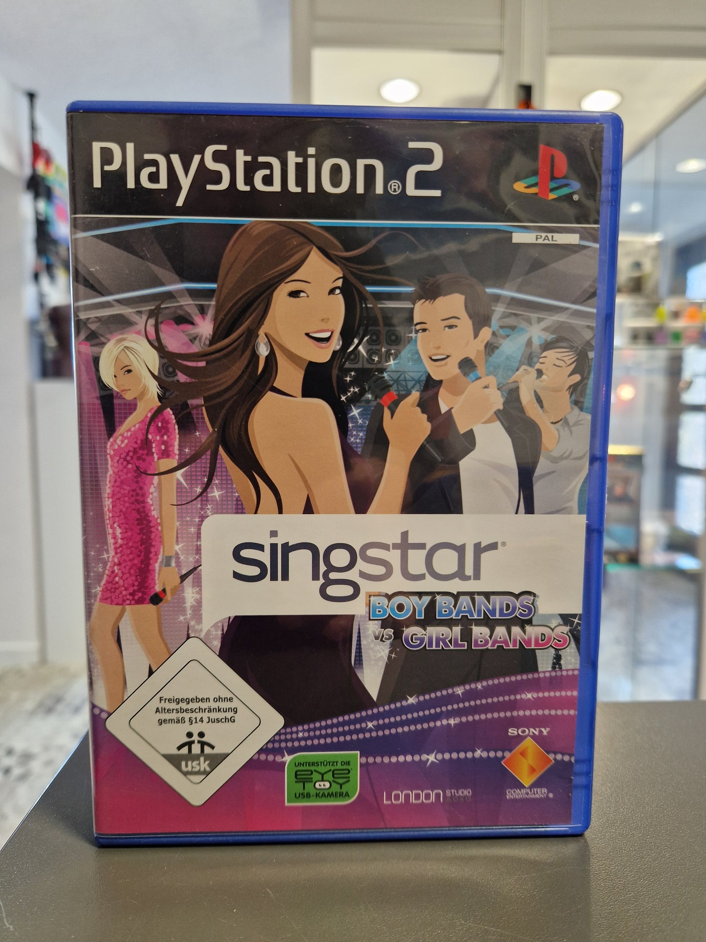 SingStar Boybands vs Girlbands PS2 Cover – Karaoke Spiel