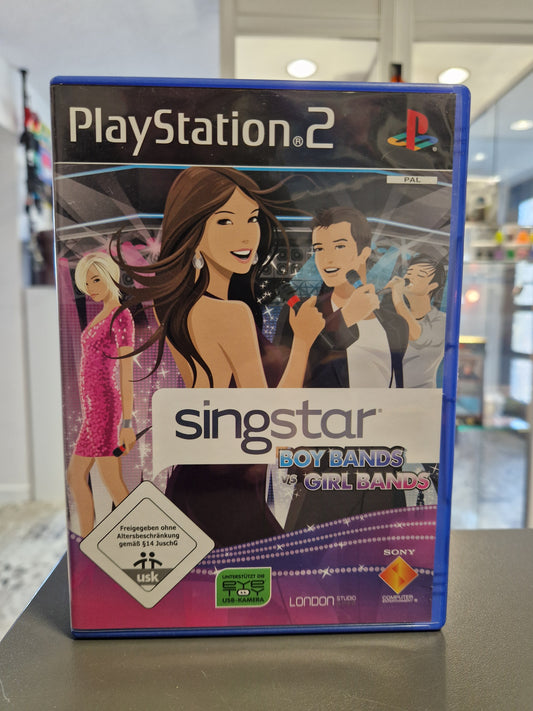 SingStar Boybands vs Girlbands PS2 Cover – Karaoke Spiel