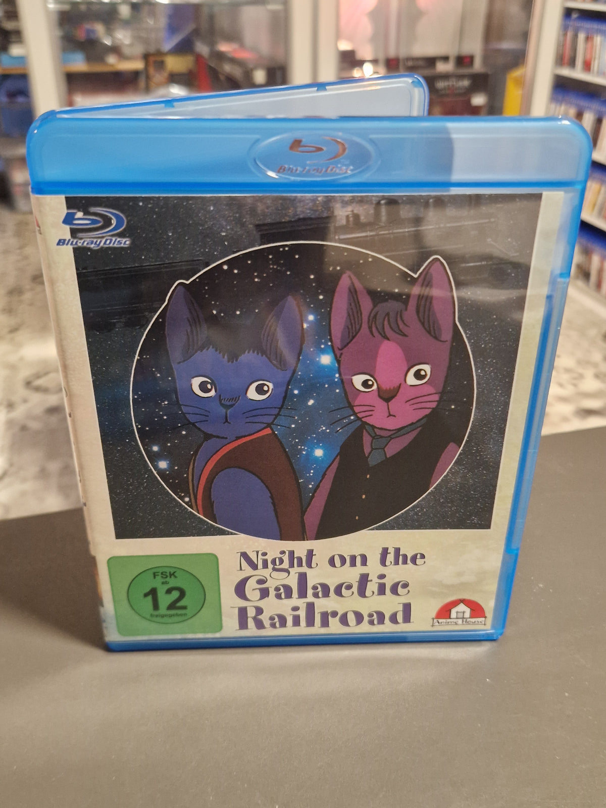 Vorderseite der Blu-ray Hülle von Night on the Galactic Railroad Anime House.