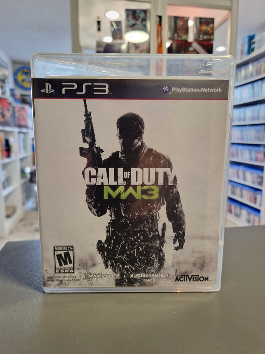 Vorderseite der PS3 Hülle von Call of Duty Modern Warfare 3 US-Import.
