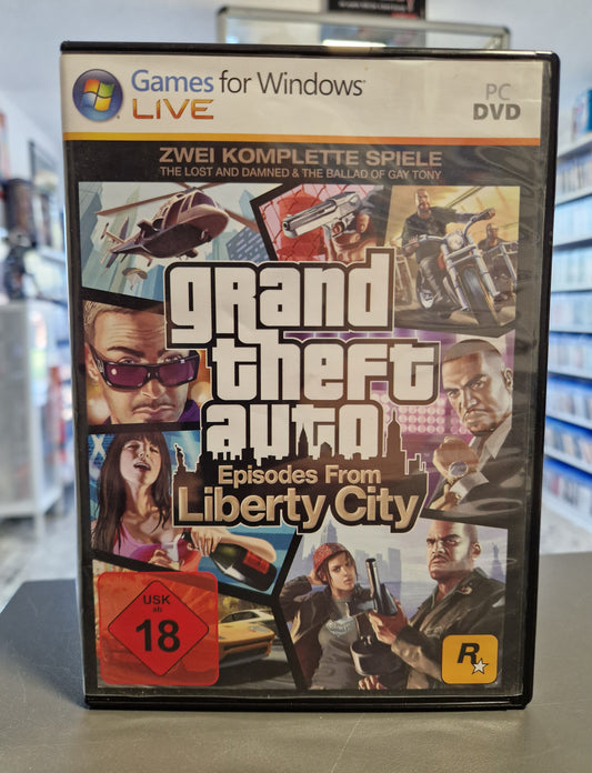 Vorderseite der PC Hülle von Grand Theft Auto Episodes From Liberty City.