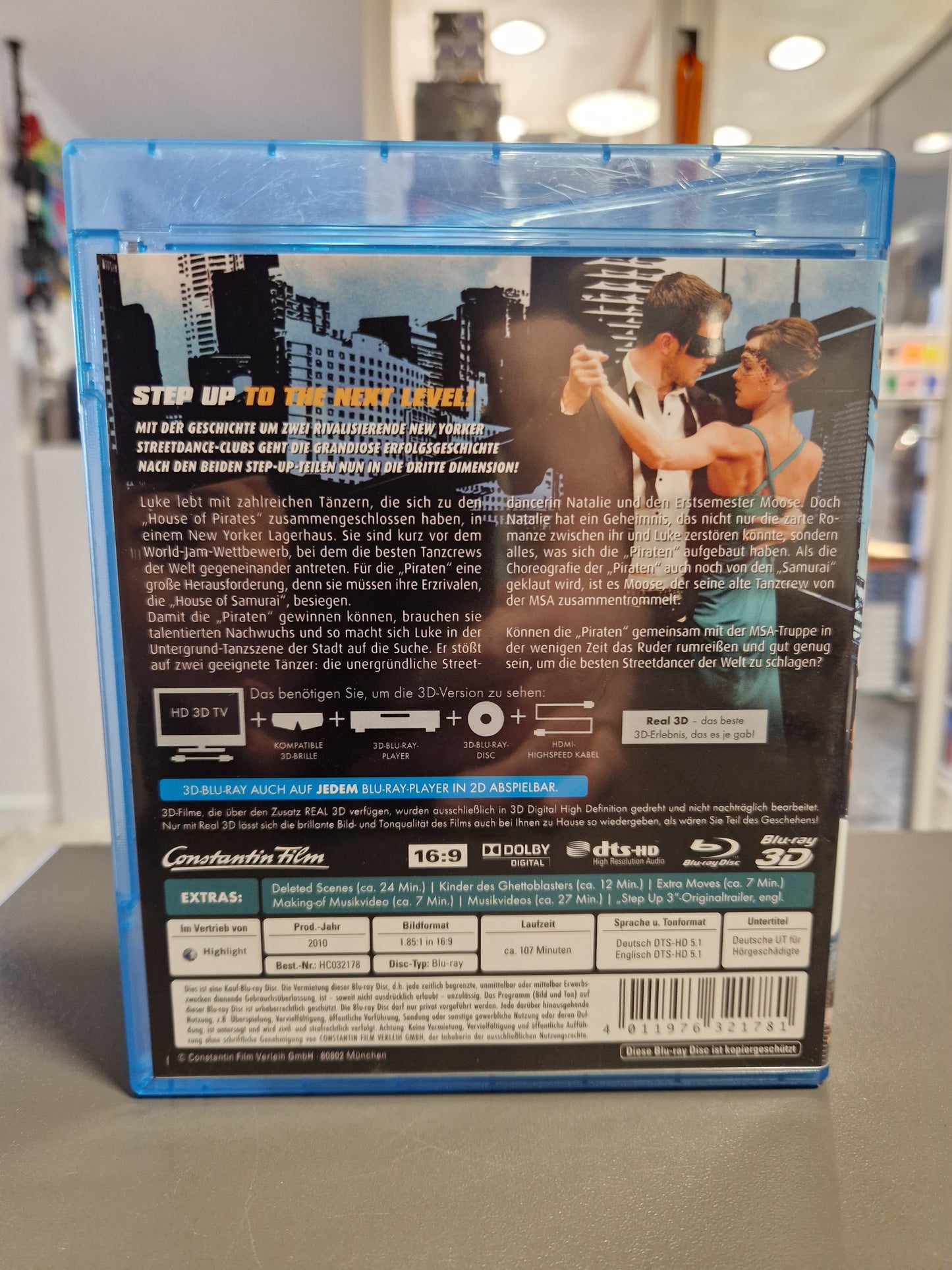 Step Up 3 – Make Your Move [3D Blu-ray] | Inkl. 2D Version | Wie neu