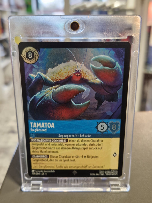Disney Lorcana Tamatoa So glänzend Foil Legendary Karte Deutsch Near Mint Rückseite Memory Lane Shop Ostfriesland